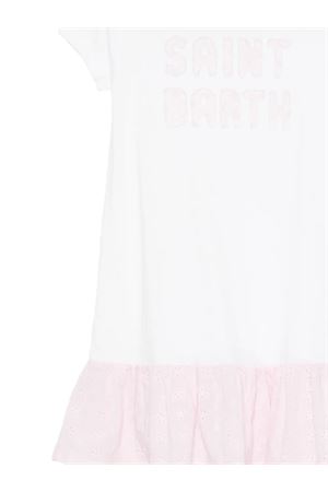 abito in cotone bianco e rosa SAINT BARTH KIDS | ABY000203585L